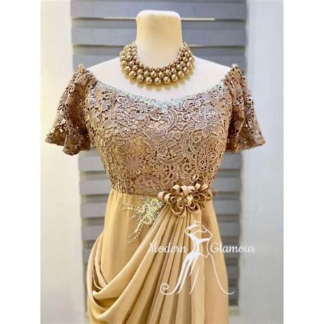 Mocha Ninang Principal Sponsor Mother Of The Bride Groom S Gown