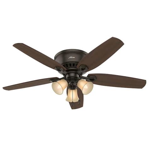 Hunter Builder In Indoor New Bronze Ceiling Fan With Light Kit