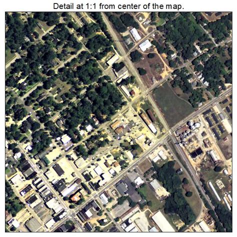 Aerial Photography Map Of Waynesboro Ga Georgia