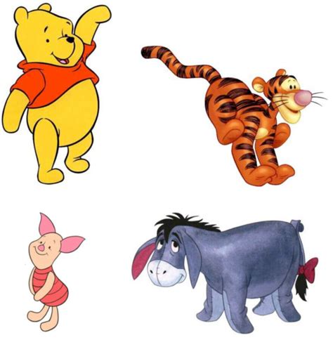 WINNIE THE POOH 4 Walt Disney Characters -COMBO PACK Window Cling Decal ...