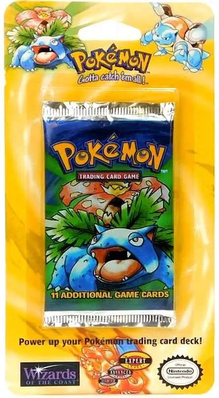 Pokemon Base Set Basic BLISTER Booster Pack 11 Cards VENUSAUR Pack