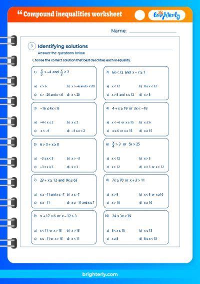 Everything You Need To Know About The Compound Inequalities Worksheet [pdfs]