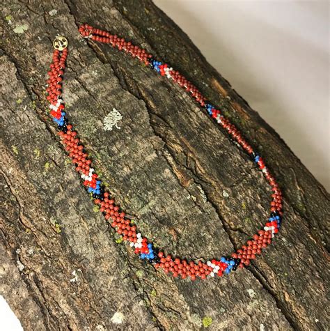 Vintage Plains Native American Seed Bead Beaded Choker Necklace 142