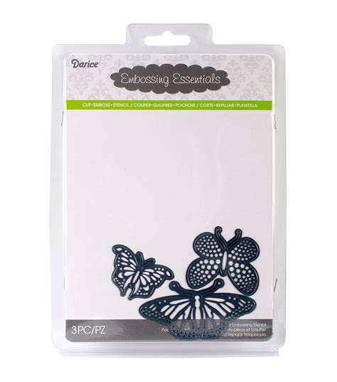 Darice Embossing Essentials Dies Butterflies 3pkg Joann