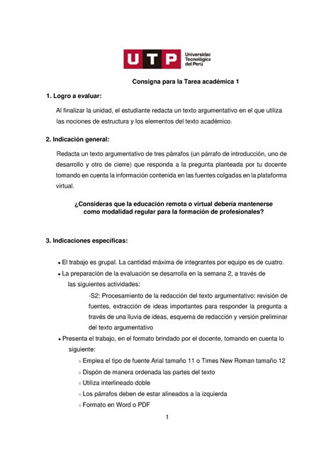 Ta Grupo Tarea Academica Consigna Para La Tarea Acad Mica