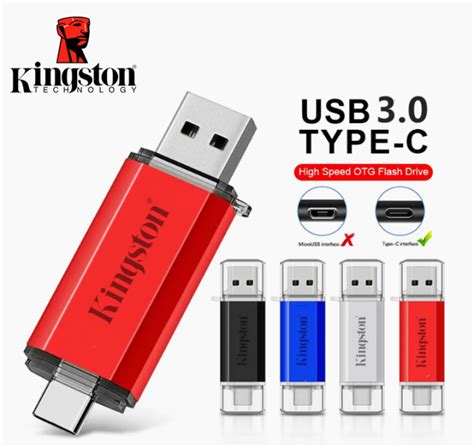 Kingston Type C แฟลชไดร์ฟ Usb Otg 1tb 2tb Pendrive แฟลชไดร์ฟ Micro หน่วยความจำ Type C Th