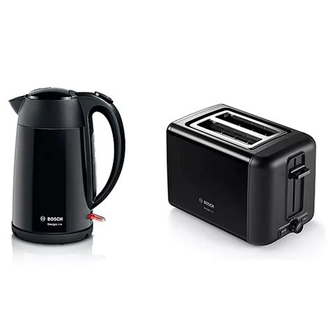 Bosch Designline Kettle And 2 Slice Toaster Set Black Kaleidoscope