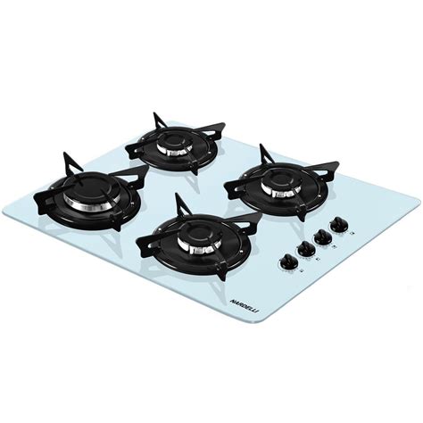 Cooktop Nardelli 4 Bocas A Gás Branco Esmaltado Nv4 Colombo