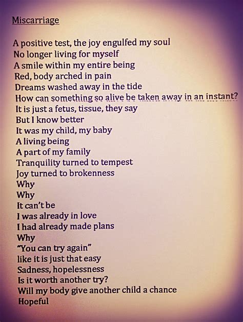 six week early miscarriage quotes