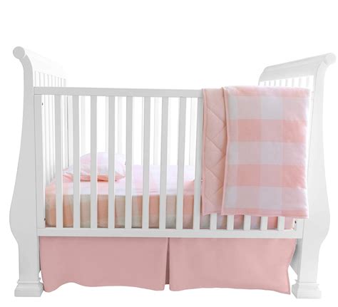 Best Pink Gingham Crib Bedding Cree Home