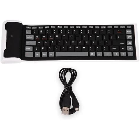 Clavier Bluetooth Pliable Clavier Pliable Étanche Portable En Silicone Clavier Rechargeable