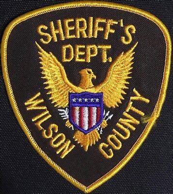 Wilson County Sheriff Tennessee TN Shoulder Patch Brown Twill Unused | eBay