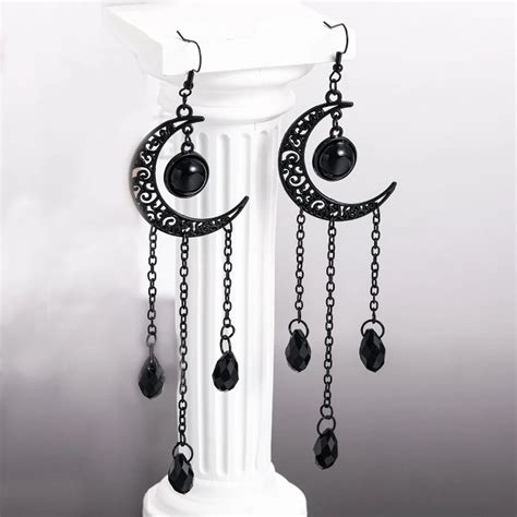 Boucles D Oreilles Gothiques Vintage Pour Femmes Sorci Re Vampire Lune