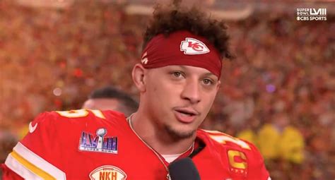 Patrick Mahomes Nine Word Statement Seconds After Winning Super Bowl Revealed As Chiefs Beat