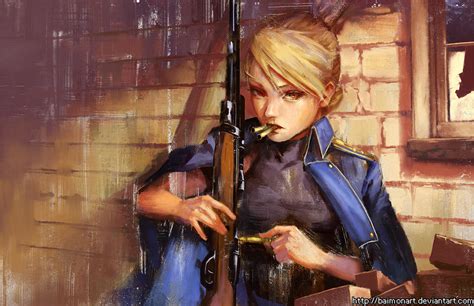 Riza Hawkeye Revisited By Baimonart On Deviantart