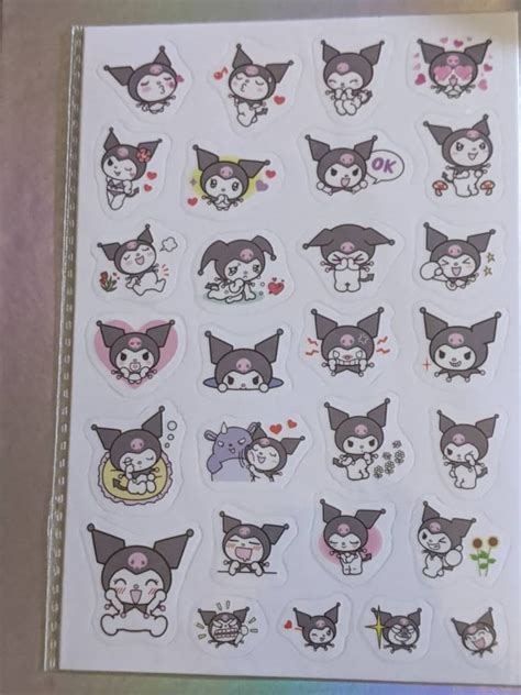 Kuromi Stickers Printable