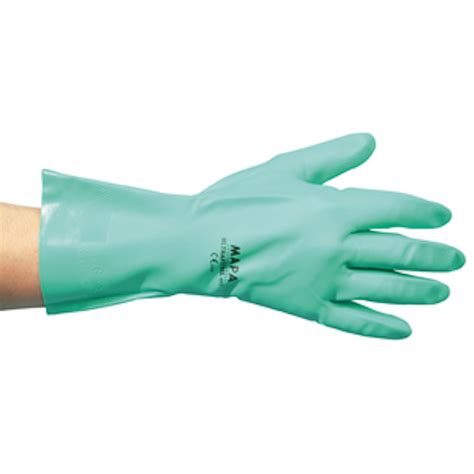 Nitrile Glove Green Pair Large X10 Castle