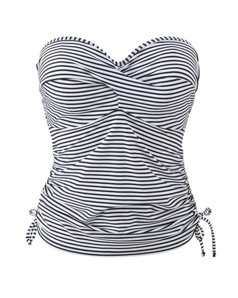 Anya Stripe Bandeau Tankini Top TKD Lingerie