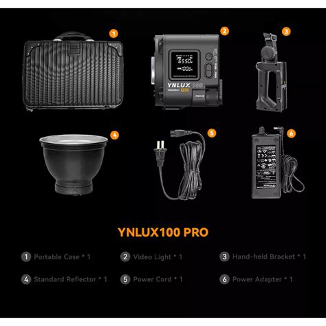 Yongnuo YNLUX100 Pro Bi Color LED Monolight Handheld Kit LUX100PROBI