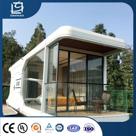 Camping de Luxe Chambre Préfabriqué modulaire Pod vivant balcon