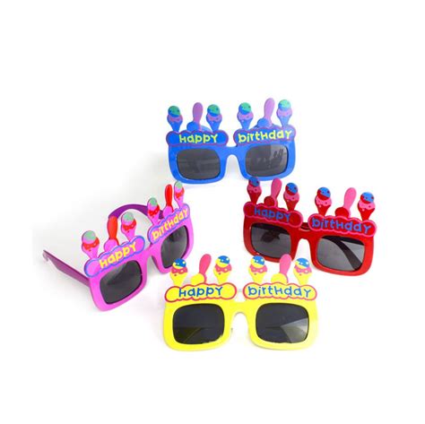 25 Wholesale Happy Birthday Sunglasses Assorted 12ct Wsd