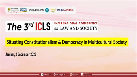 The 3nd International Conference On Law And Society ICLS 3 Faculty