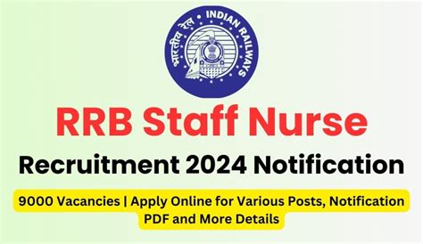 Rrb Staff Nurse Recruitment Eligibility Application Fee