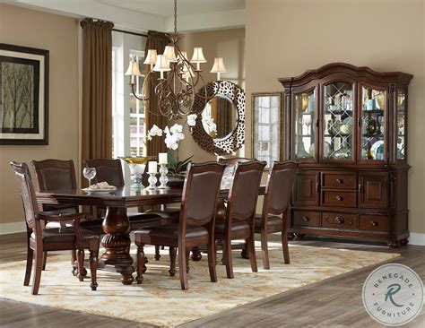 Deryn Park Cherry Extendable Leg Dining Room Set From Homelegance 2243 114 Coleman Furni In