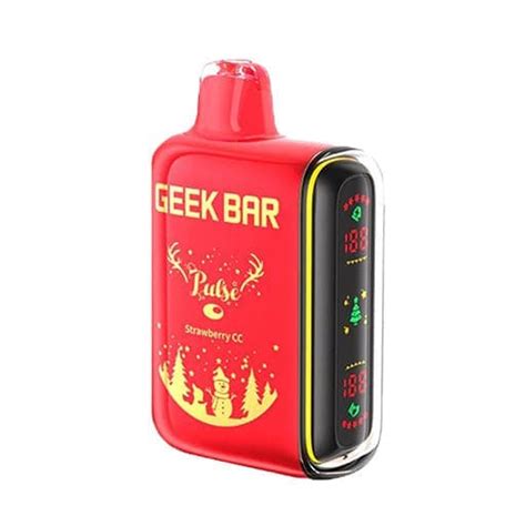 Geek Bar Pulse 15000 Vape Strawberry Cc Flavored