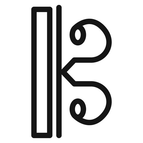 Alto Clef Icon Mark In Filled Style 47627952 Vector Art At Vecteezy
