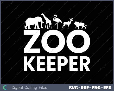 Zookeeper Wildlife Animal Zoologist SVG PNG Cutting Files – creativepik