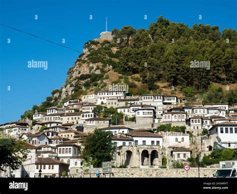 Traditional Ottoman Houses In Berat Hi Res Stock Photography And Images