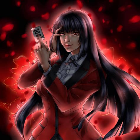 Kakegurui Jabami Yumeko By Ellirei On Deviantart Anime Female