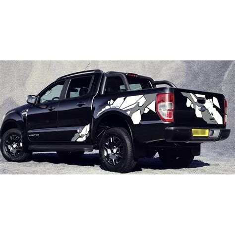 Ready Stock S505 Ford Ranger 4x4 Raptor Car Body Graphic Decals Vinyl Sticker Shopee Malaysia