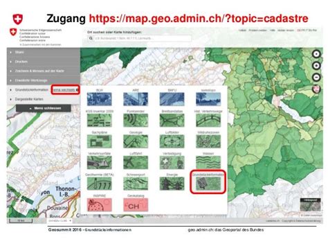 Mapgeoadminch Grundstücksinformationen Vernetzen Und Annotieren