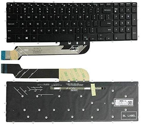 New Us Backlit Keyboard For Dell Latitude No Frame Ebay