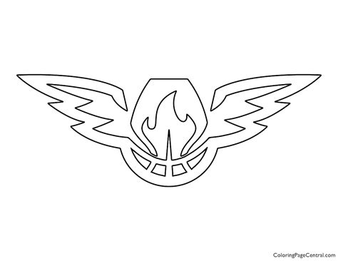 Atlanta Hawks Coloring Pages Coloring Nation