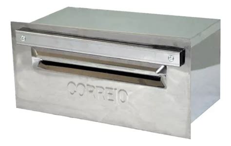 Caixa Correio Cartas Inox Revista Para Grade X X Cm Parcelamento