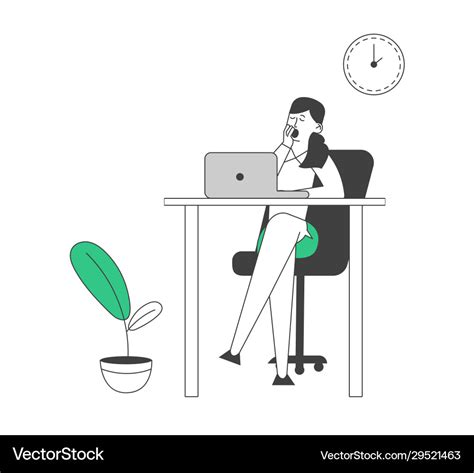 Procrastination Concept Procrastinating Lazy Vector Image