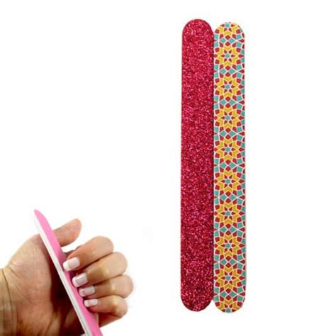 12 Double Sided Nail File Emery Board Manicure Pedicure Assorted T