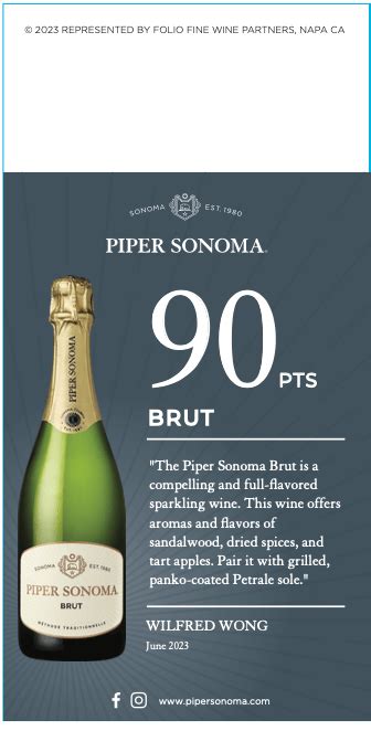 Piper Sonoma Brut Folio Fine Wine Partners