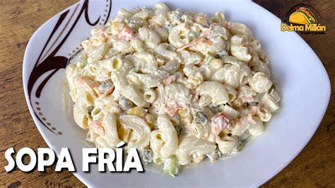 COMO HACER ENSALADA DE CODITOS SOPA FRIA DE CODITOS FACIL Y RAPIDO