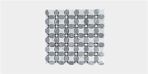 Bianco Classico Grey Flower Marble Mosaic Nasco Stone Tile