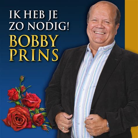 Ik Heb Je Zo Nodig By Bobby Prins On Apple Music