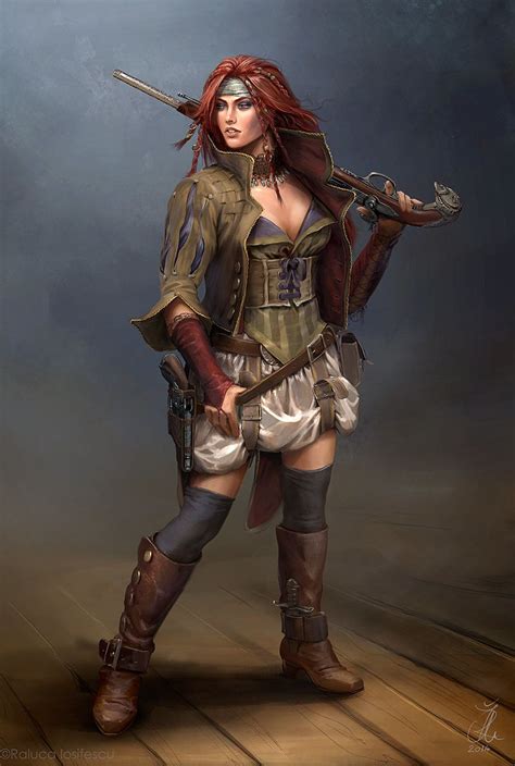 Artstation Mary Read 1720 Raluca Iosifescu Pirate Woman