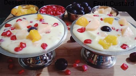 Fruit Custard Recipe Easy Summer Dessert How To Make Fruit Custard