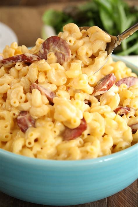 Creamy Smoked Sausage Mac And Cheese Southern Bite