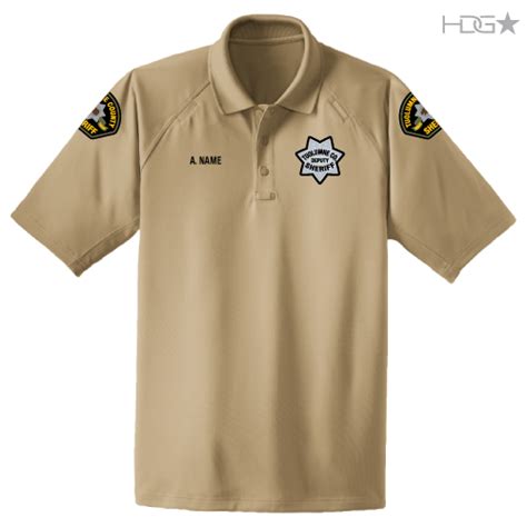 Tuolumne County Sheriff Sand Tactical Polo | HDG Tactical