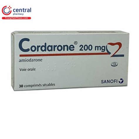 Thuốc Cordarone 200mg Điều trị rối loạn nhịp tim hiệu quả