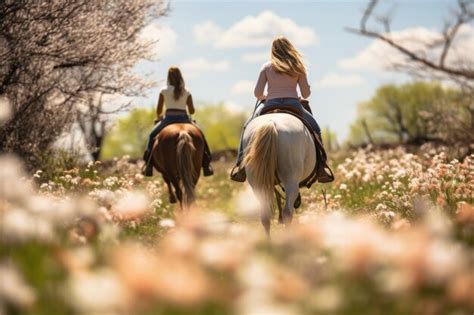 Premium Photo Group Of People Riding On The Backs Of Horses